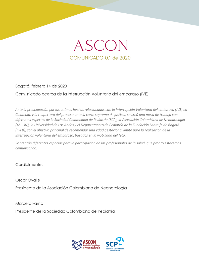 Comunicado 01 2020 ASCON